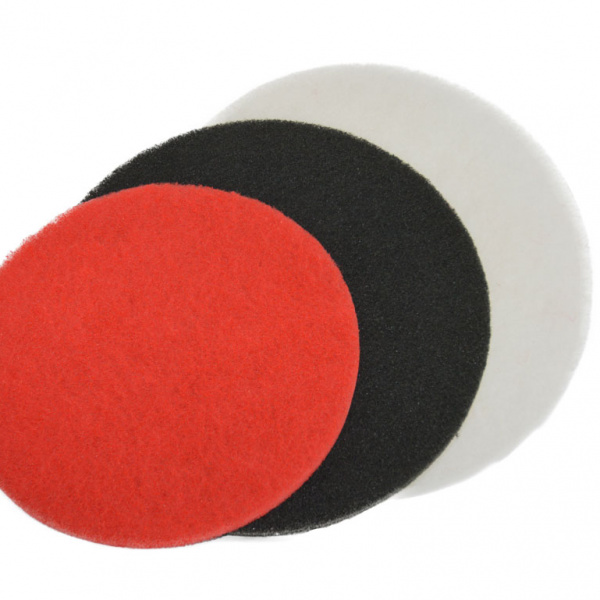 Abrasive pads for buffers