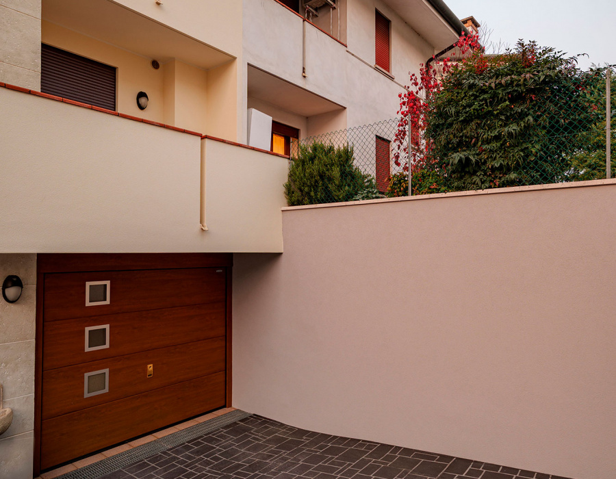 Pavimento stencil spray. Abitazione privata, Istrana (VE)