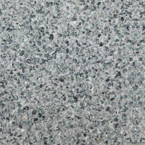Deco Ghiaino incolore | Cemento bianco + grigio | Graniglia spaccato 9-12 mm  65% verde Alpi + 35% grigio carnico