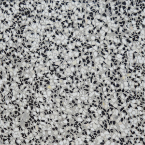 Deco Ghiaino incolore | Cemento grigio | Graniglia spaccato 9-12 mm 50% nero ebano + 50% bianco Verona