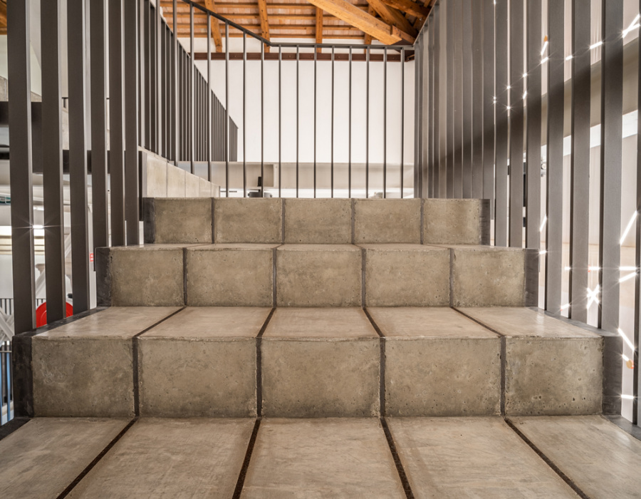 Skyconcrete® Indoor, pavimento effetto nuvolato basso spessore finitura light gray. Ca' Scarpa, Treviso. Progetto: Tobia Scarpa. 18