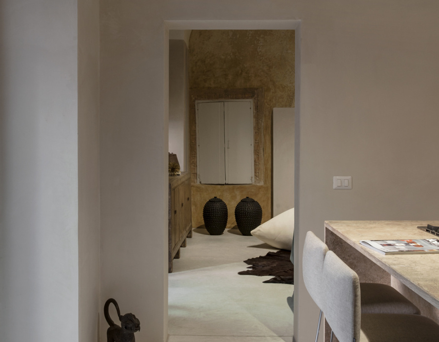 Pavimentazione Deco Nuvolato cemento effetto nuvolato finitura opaca, progetto Arch. Reuter+Schmidt a Nardò