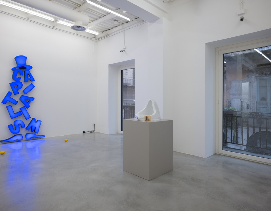 Skyconcrete Indoor, pavimento nuvolato basso spessore. Galleria FPAC, Palermo