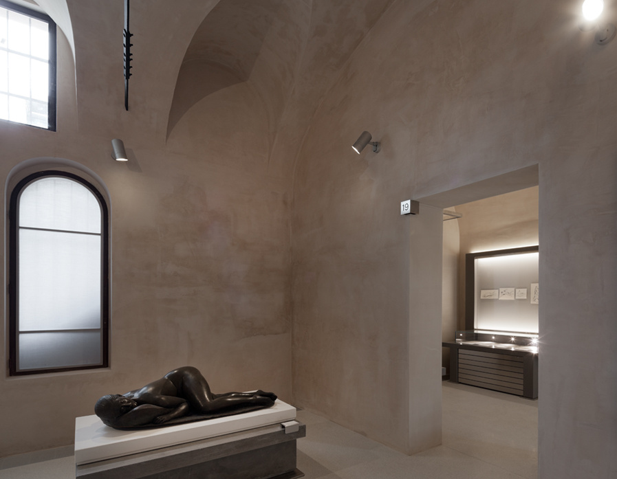 Terrazzoverlay, pavimento micro veneziana. Museo Bailo, Treviso. Progetto: Studiomas + Heinz Tesar