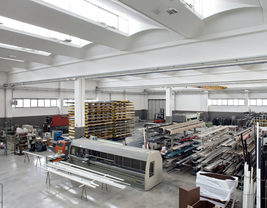 Pavilux, pavimento industriale colore cemento, Vettoretti Workshop Caerano di San Marco (TV) Progetto: REISARCHITETTURA