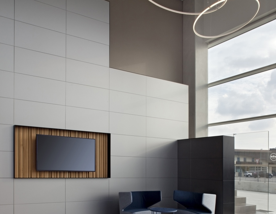 Pavilux, pavimento industriale colore cemento, Vettoretti Workshop Caerano di San Marco (TV) Progetto: REISARCHITETTURA