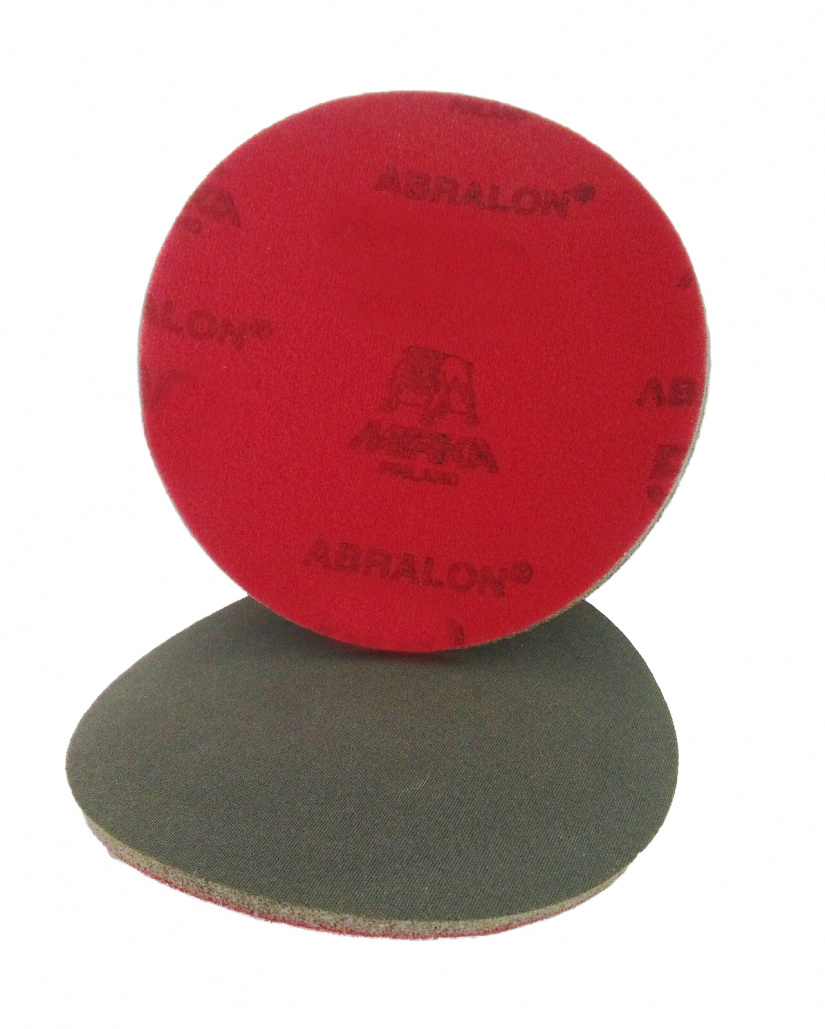 Abrasive sponge discs for orbital sanders