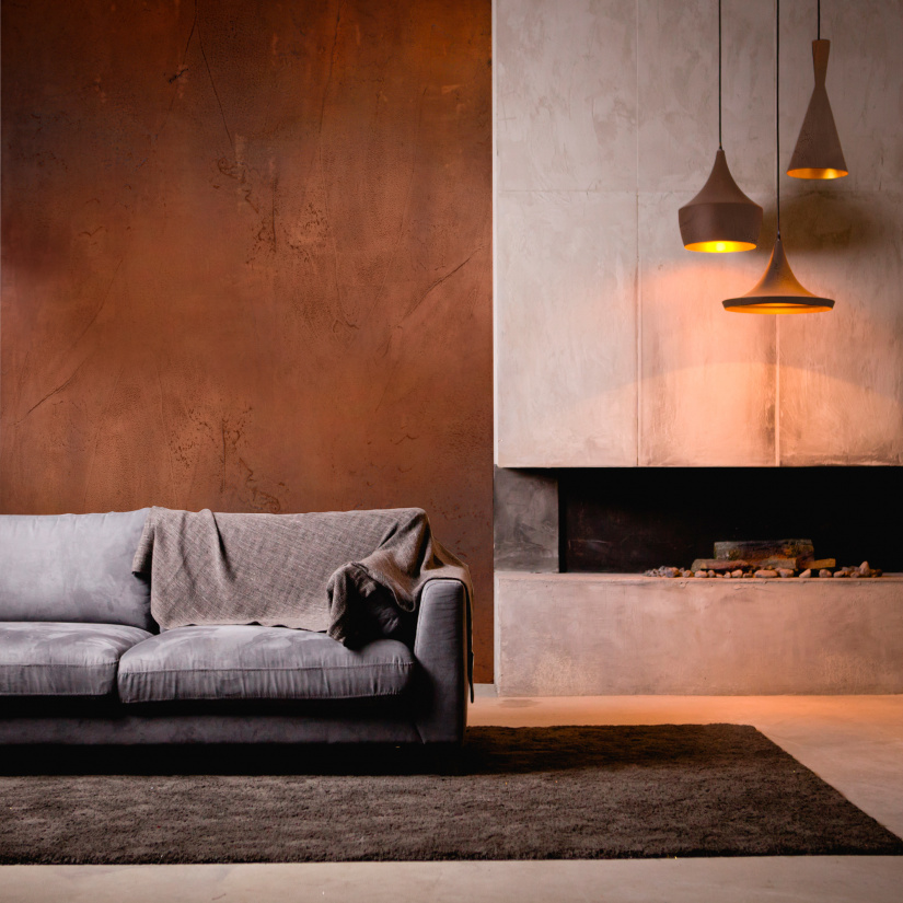 raffinato rivestimento decorativo per interni effetto metallo