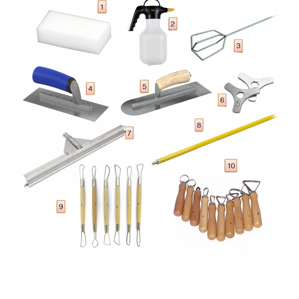 Kit attrezzatura muro stampato e rocce