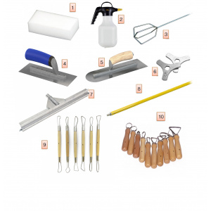 Kit attrezzatura muro stampato e rocce