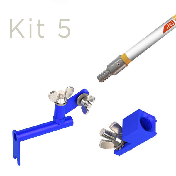 Kit per frattazzi con manico svitabile