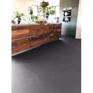 Microverlay®, pavimento cemento resina basso spessore finitura carbon black. Villa privata, Paesi Bassi