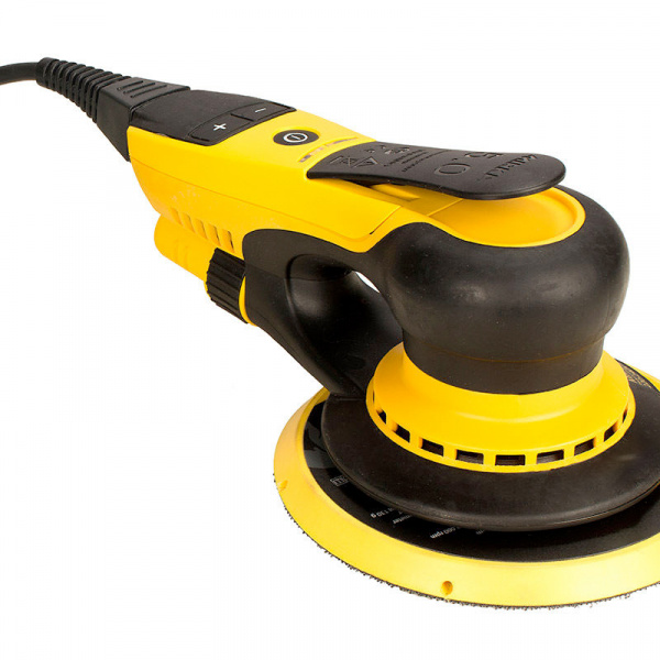 Levigatrice rotorbitale tonda Ø12,5+Ø15 cm con cassetta