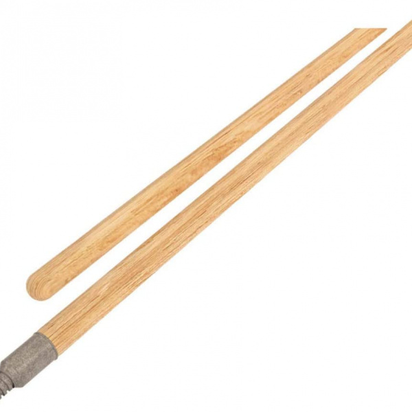 Manico in legno estremità a vite