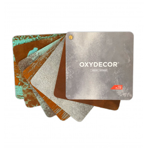 Palette campioni rivestimento ossidato Oxydecor