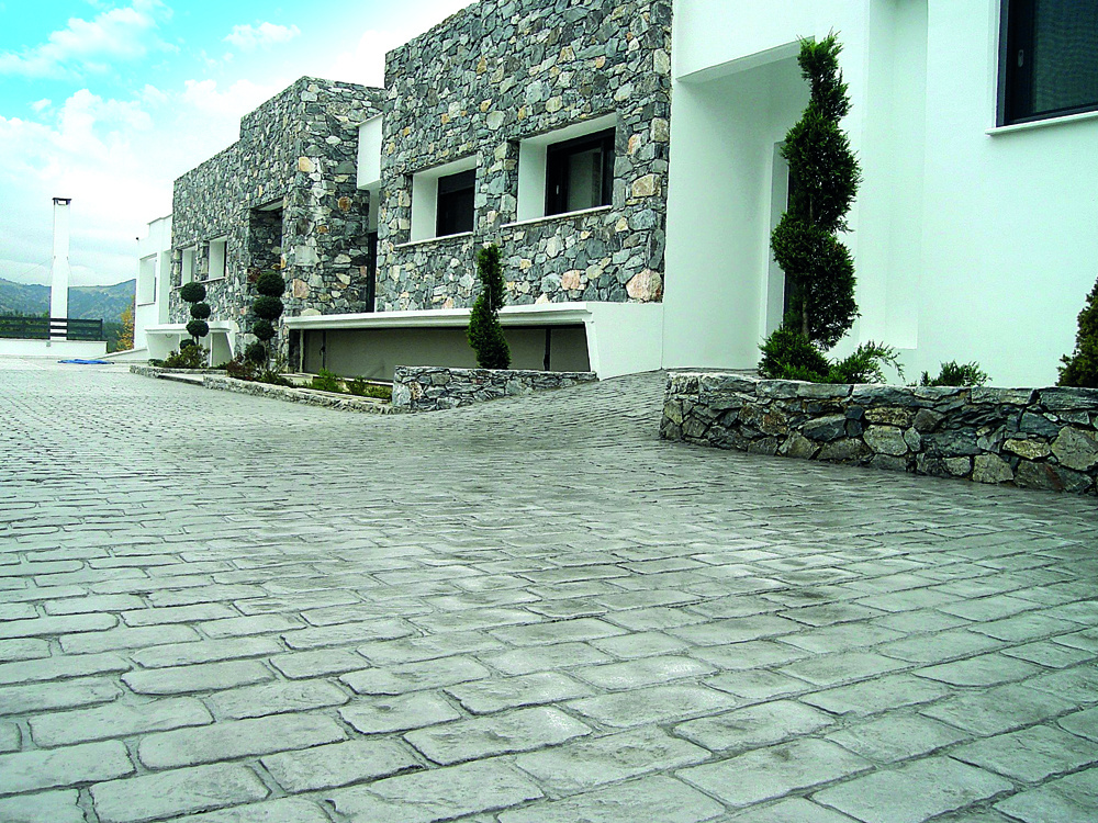Giunti per pavimenti da esterno Pavimenti in cemento stampato per esterni