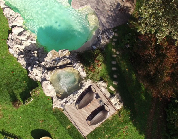 rocce artificiali piscina giardino bordo piscina milano