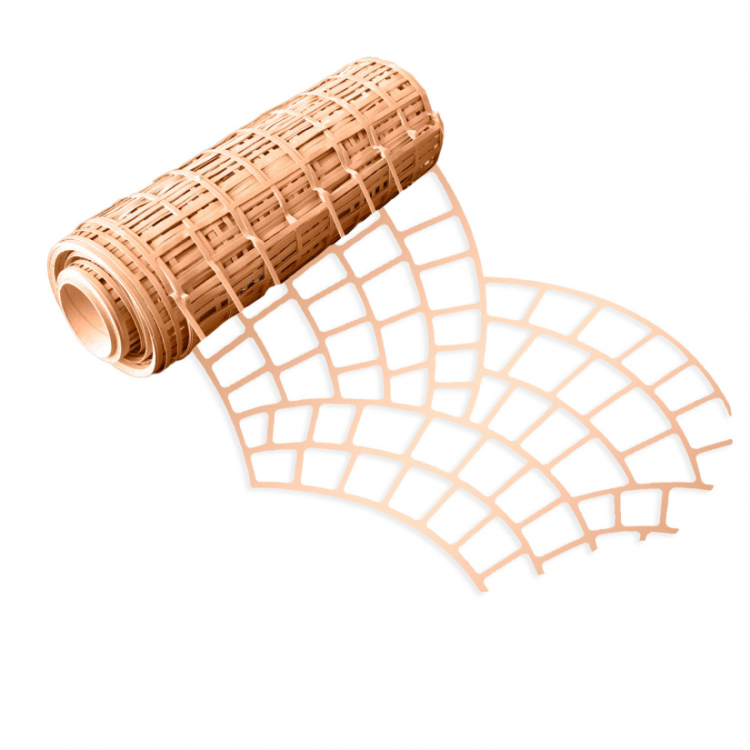 Paper stencil for concrete floors, European Fan (Sampietrino) design, perfect for creating an elegant flooring effect.