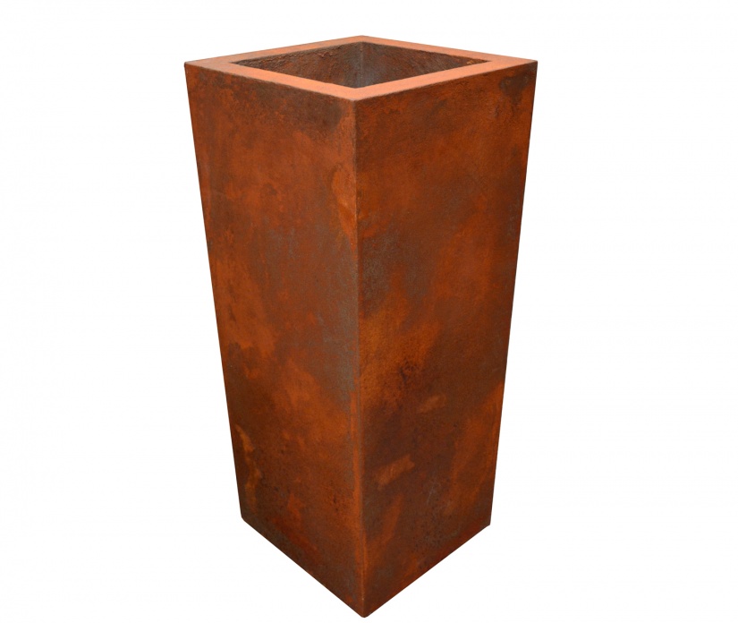 Vase effet acier Corten Oxydecor®