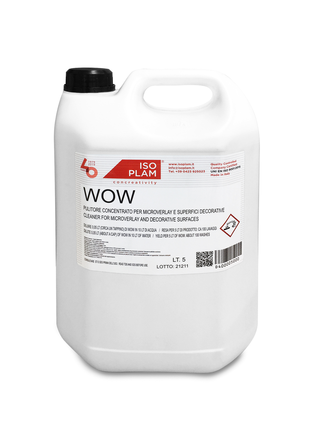 Wow cleaner: high-quality surface cleaner for floors by Isoplam