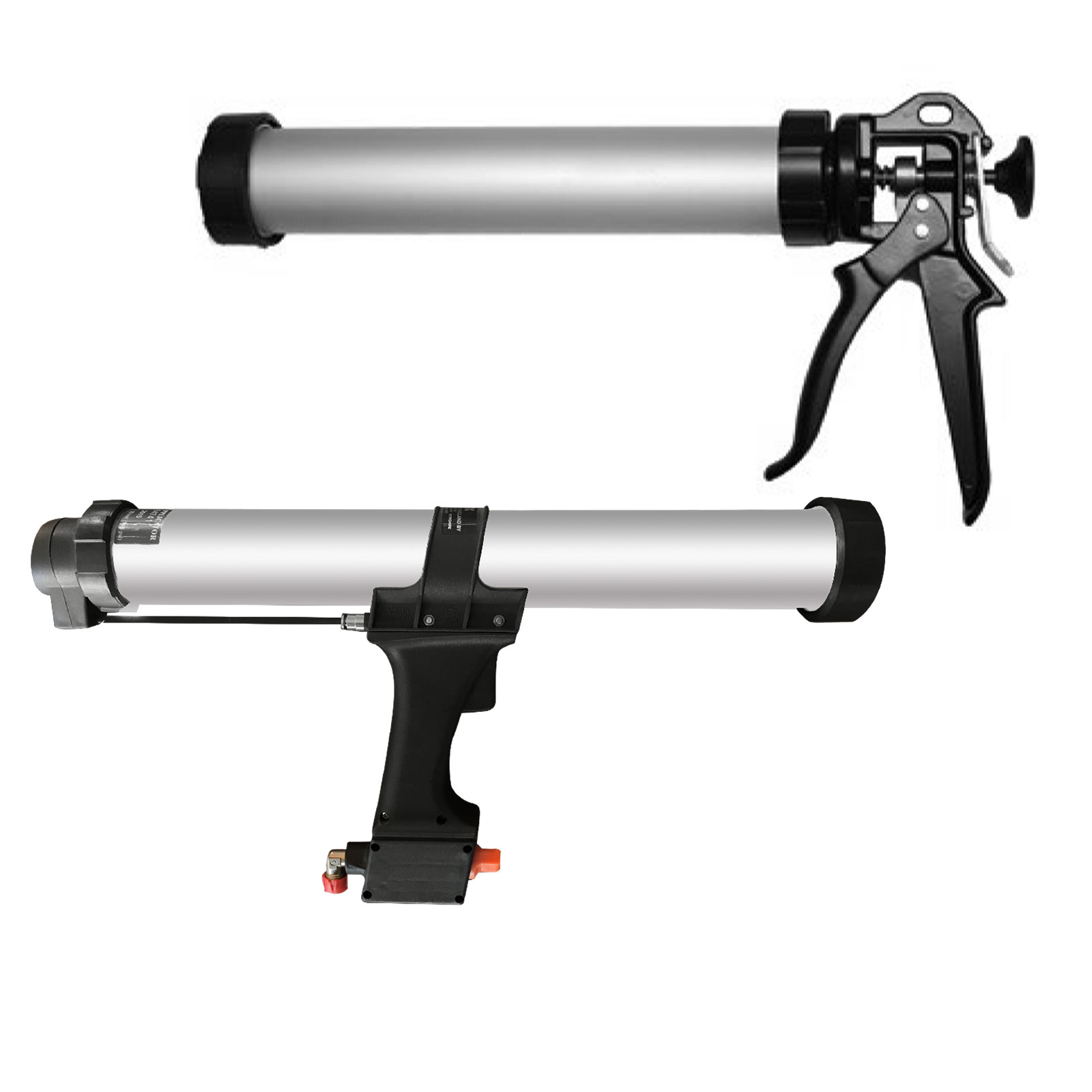 Compressed air or manual guns for resin and silicone by Isoplam