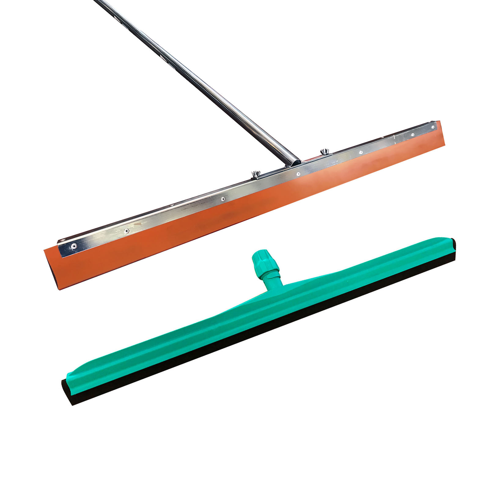 Professional squeeges for concrete flooring with reinforced support