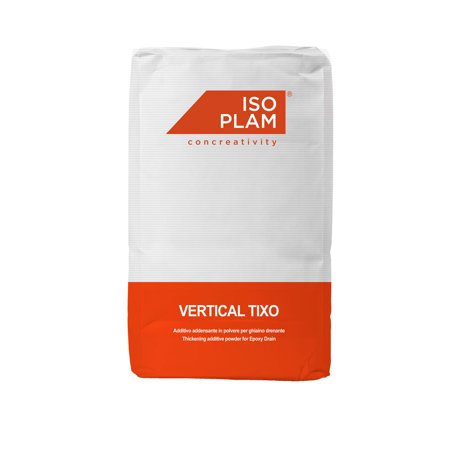 Vertical Tixo thickening powder additive for draining gravel