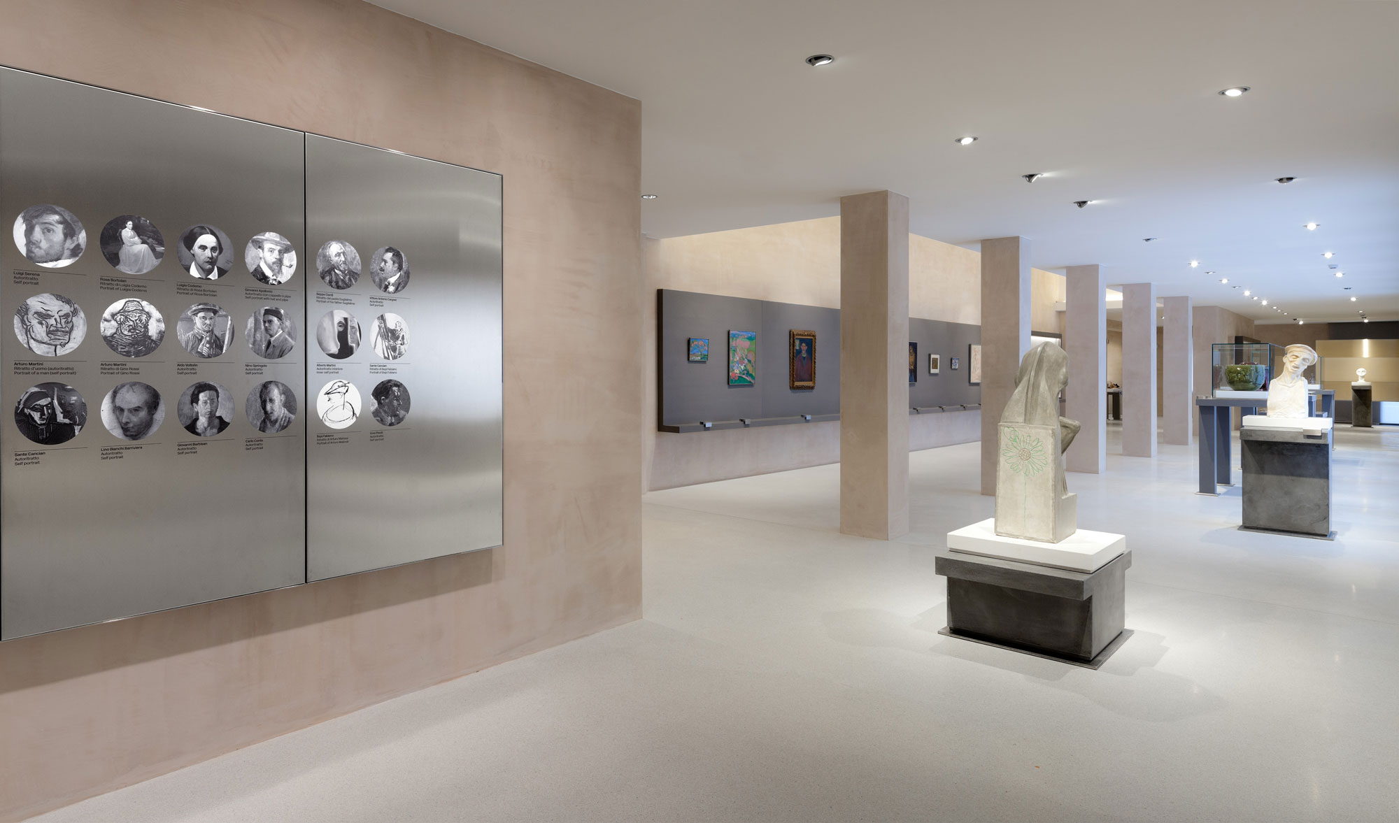 Terrazzoverlay, pavimento micro veneziana. Museo Bailo, Treviso. Progetto: Studiomas + Heinz Tesar