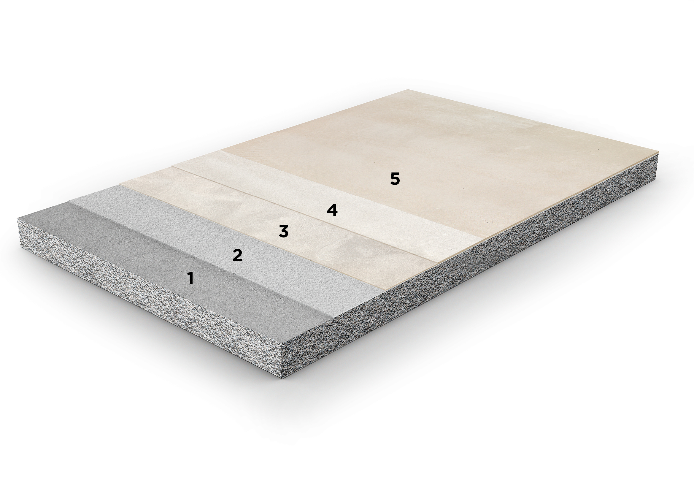 render pavimento Skysense in cemento decorativo a bassissimo spessore