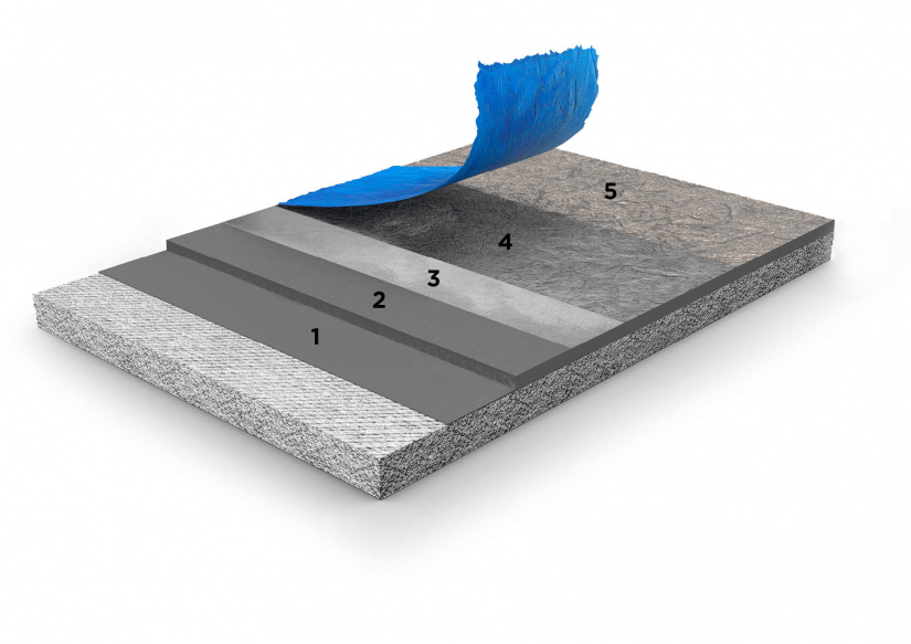 Render pavimento Plam Stampable Overlay Isoplam – cemento stampato a basso spessore