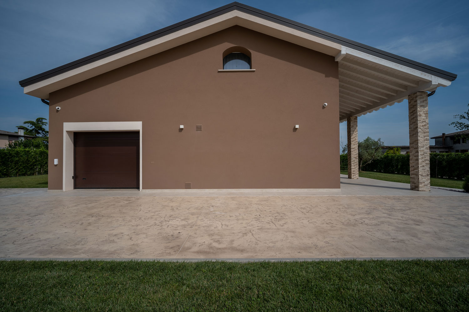 Pavimento in cemento stampato Plam Stampable Isoplam – Casa privata Piove di Sacco Padova