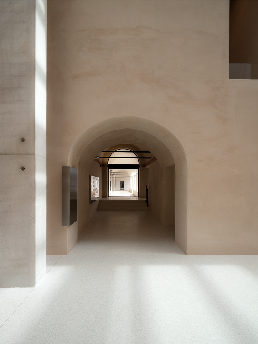 Terrazzoverlay, pavimento micro veneziana. Museo Bailo, Treviso. Progetto: Studiomas + Heinz Tesar