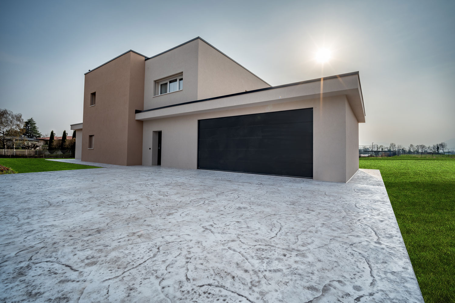 Pavimento in cemento stampato Plam Stampable Isoplam – Abitazione privata Zanè Vicenza