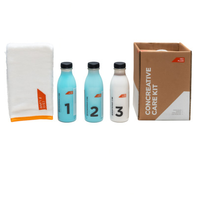 Kit prodotti per mantenere la bellezza dei pavimenti in cemento