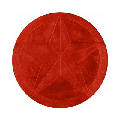 Stampo decorativo effetto stella a cinque punte per cemento stampato