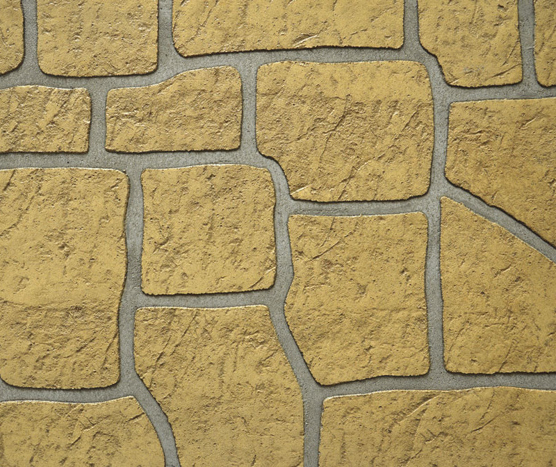 Keystone: stencil per cemento con texture a mattone irregolare