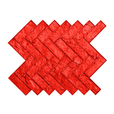 Stampo in gomma effetto mattone arabo per cemento stampato