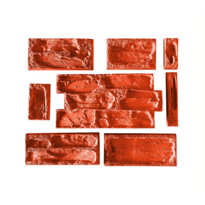 Stampo in gomma per pareti in intonaco stampato effetto pietra arenaria