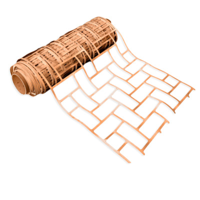 Stencil in carta plastificata disegno spina di pesce