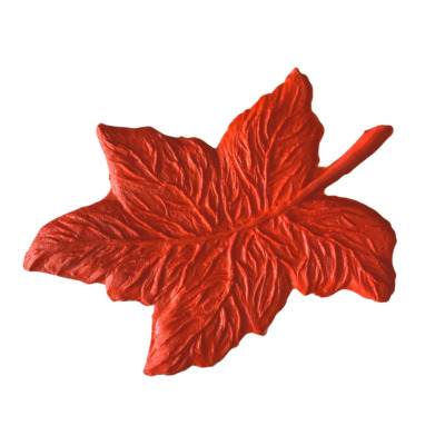 Stampino in gomma a forma di foglia autunnale per cemento stampato