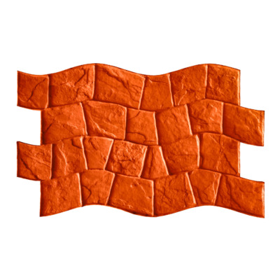 Stampo in gomma effetto porfido ondulato per cemento stampato