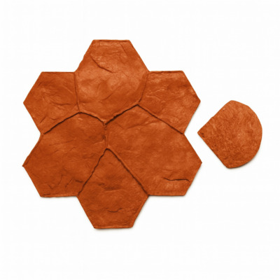 Stampo in gomma per pareti in intonaco stampato effetto porfido