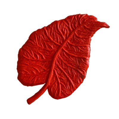 Stampino in gomma a forma di foglia per cemento stampato