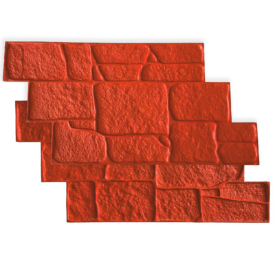 stampo in gomma effetto pietra egeo per cemento stampato