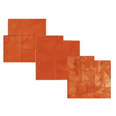 Stampo in gomma per cemento stampato effetto pietra mista piccola