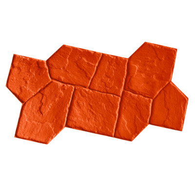 effetto lastricato medievale per pavimentazioni in cemento stampato