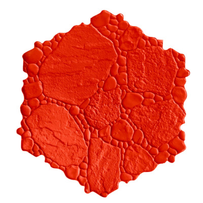 stampo in gomma effetto pietra di fiume per cemento stampato