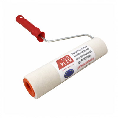 Rullo per resina e vernici completo a pelo raso