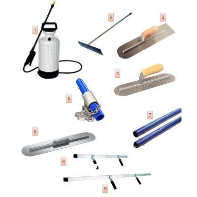 Attrezzi per pavimenti in ghiaino lavato