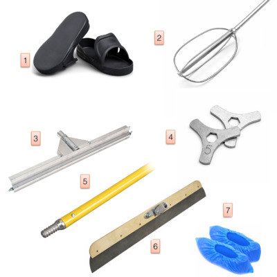 Kit attrezzi per pavimento pastina